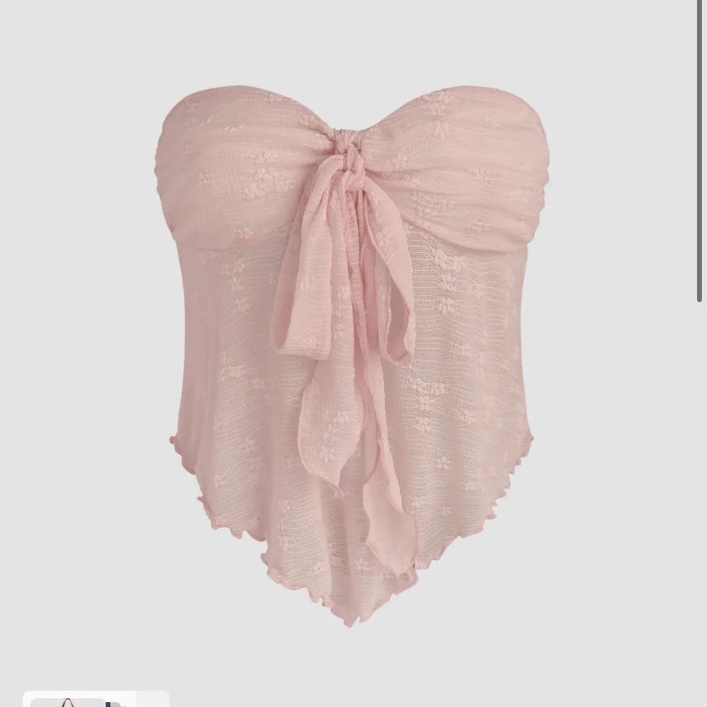 Cider Pink Strapless Top